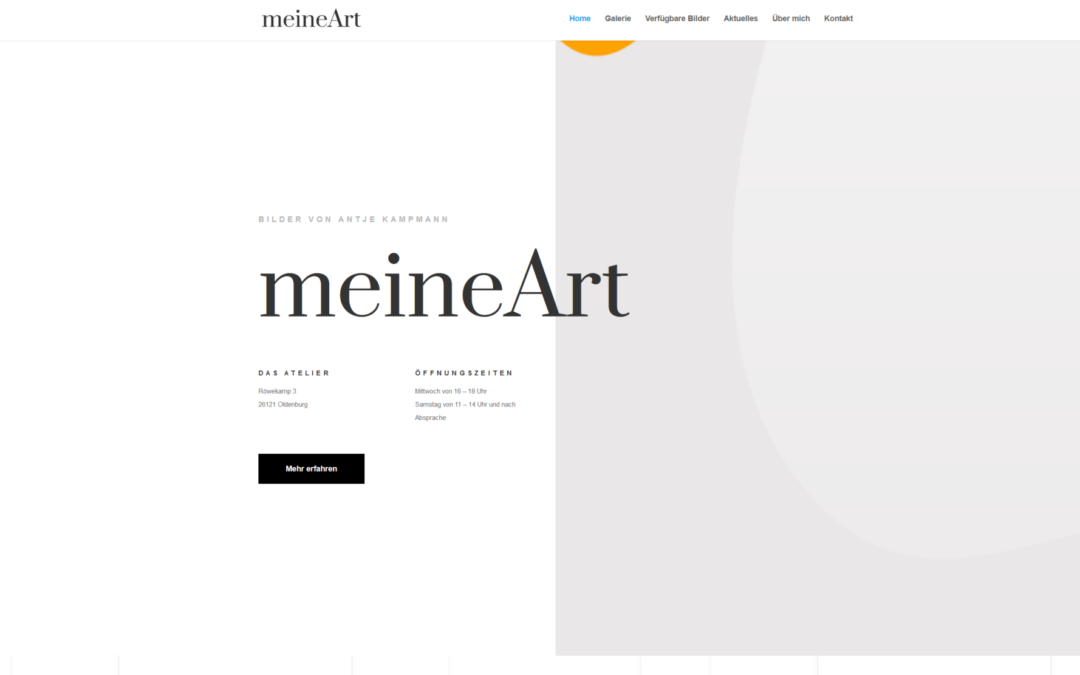Meine neue Website ist online